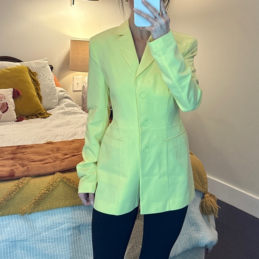 Women's light Yellow Blazer